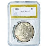 1886 Morgan Silver Dollar PGA MS63