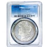1880/9-S Morgan Silver Dollar PCGS MS64