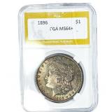 1896 Morgan Silver Dollar PGA MS64+