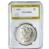 1903 Morgan Silver Dollar PGA MS64