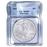 1999 Silver Eagle ICG MS69+