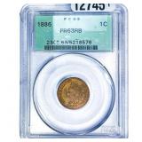 1886 Indian Head Cent PCGS PR63 RB