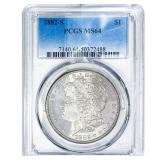 1882-S Morgan Silver Dollar PCGS MS64