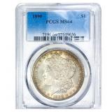 1890 Morgan Silver Dollar PCGS MS64