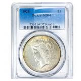 1925 Silver Peace Dollar PCGS MS64