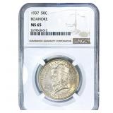 1937 Roanoke Half Dollar NGC MS65