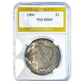1904 Morgan Silver Dollar PGA MS64