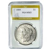 1904 Morgan Silver Dollar PGA MS63