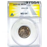 1914 Buffalo Nickel ANACS MS64