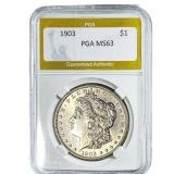 1903 Morgan Silver Dollar PGA MS63