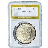 1889 Morgan Silver Dollar PGA MS64