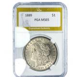 1889 Morgan Silver Dollar PGA MS65