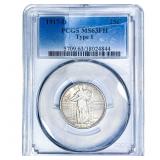 1917-D Standing Liberty Quarter PCGS MS63 FH Type