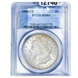 1880-CC Morgan Silver Dollar PCGS MS64