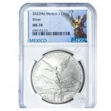 2022-Mo 1 Onza Mexico NGC MS70