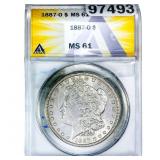 1887-O Morgan Silver Dollar ANACS MS61