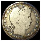 1905 Silver Barber Half Dollar NICELY  CIRCULATED