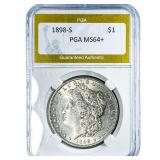 1898-S Morgan Silver Dollar PGA MS64+