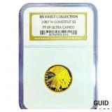 1987-W 1/4oz Gold $5 Bicentennial of Constitution