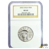 2002 1/2oz Platinum Eagle $50 NGC MS69