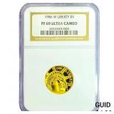 1986-W 1/4oz Gold Liberty $5 NGC PF69 Ultra Cameo