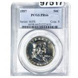 1957 Franklin Half Dollar PCGS PR66