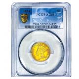 1854 $3 Gold PCGS AU55