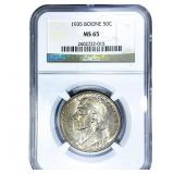 1935 Boone Half Dollar NGC MS65