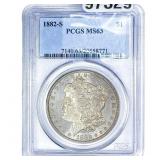 1882-S Morgan Silver Dollar PCGS MS63