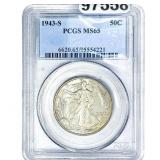 1943-S Walking Liberty Half Dollar PCGS MS65