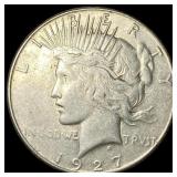 1927-S Silver Peace Dollar NEARLY  UNCIRCULATED
