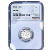 1942 Mercury Silver Dime NGC PF68