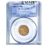 1909-S VDB Wheat Cent PCGS AU55