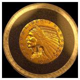 1910 Gold $5 Indian Head Half Eagle NEARLY  UNCIR
