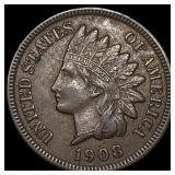 1908-S Indian Head Cent CHOICE AU