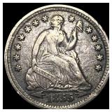 1855 Arrows Seated Liberty Half Dime NEARLY  UNCI
