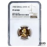 1960 Wheat Cent NGC PF69 RD Small Date