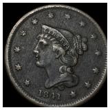 1841 Braided Hair Large Cent LIGHTLY CIRCULATED