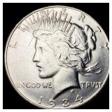 1934-D Silver Peace Dollar CLOSELY  UNCIRCULATED