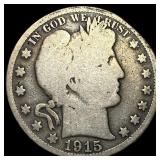 1915 Barber Half Dollar NICELY CIRCULATED
