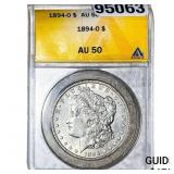 1894-O Morgan Silver Dollar ANACS AU50