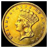 1857 Gold $1 Indian Princess Head UNCIRCULATED