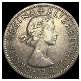 1954 Great Britain Copper Nickel Half Crown