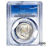1954-S Franklin Half Dollar PCGS MS65