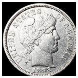 1892 Silver Barber Dime CHOICE AU