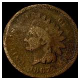 1867 Indian Head Cent NICELY CIRCULATED