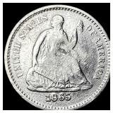1865-S Silver Half Dime HIGH GRADE
