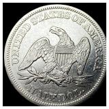 1858 Silver Half Dollar (Seated Liberty) CHOICE BU