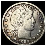 1899 Barber Silver Quarter NEARLY UNCIRCULATED