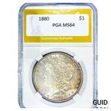 1880 Morgan Silver Dollar PGA MS64